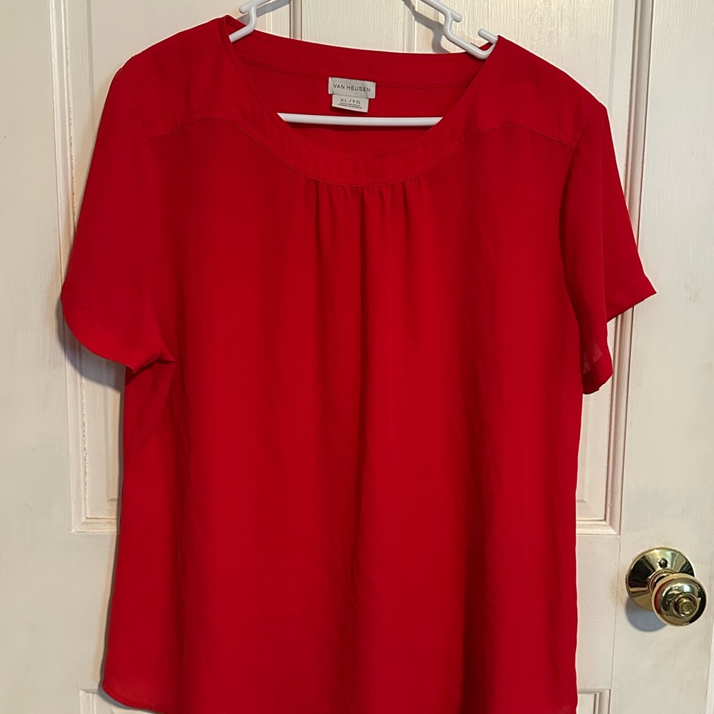 Van Heusen Women's Red Blouse